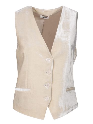 Parosh Cream Silk Velvet Vest - Parosh - Modalova