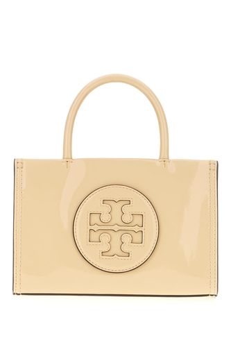 Cream Synthetic Leather Ella Mini Handbag - Tory Burch - Modalova