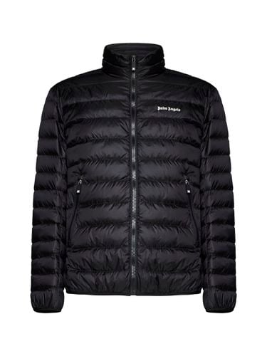 Lightweight Down Jacket With Embroidered Logo - Palm Angels - Modalova