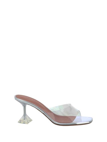 Amina Muaddi Lupita Glass Sandals - Amina Muaddi - Modalova