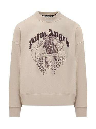 Statement Pencil Graphic Printed Sweatshirt - Palm Angels - Modalova