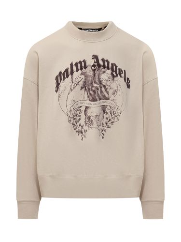 Statement Pencil Graphic Printed Sweatshirt - Palm Angels - Modalova