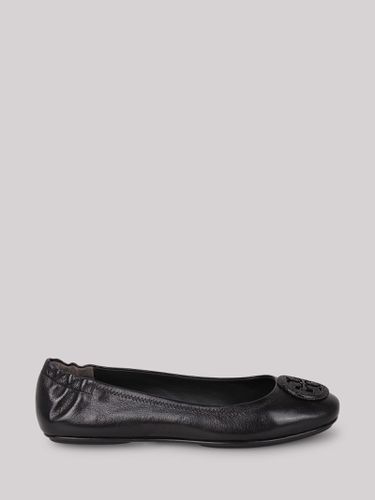 Minni Leather Ballerina Shoes - Tory Burch - Modalova