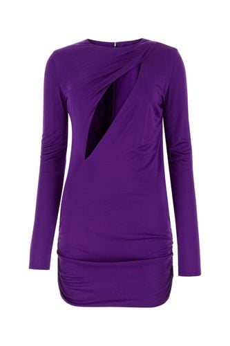 Versace Purple Viscose Mini Dress - Versace - Modalova