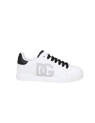 Dolce E Gabbana Portofino Light Sneakers In And Leather - Dolce & Gabbana - Modalova