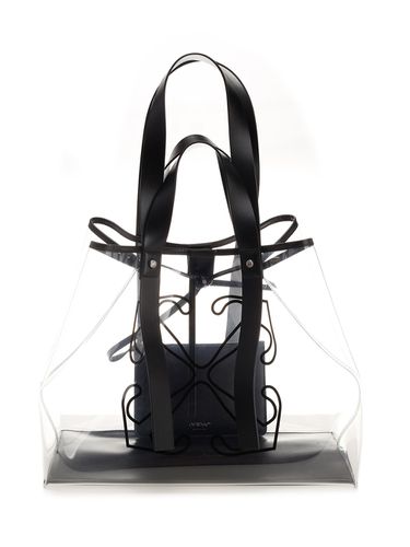 Off- Large day Off Tote In Transparent Pvc - Off-White - Modalova