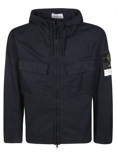 Logo Patch Hooded Drawstring Jacket - Stone Island - Modalova