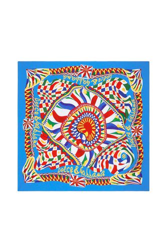 Carretto Print Silk Scarf - Dolce & Gabbana - Modalova