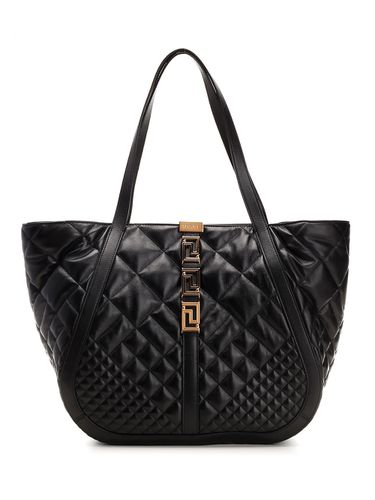 Versace Quilted Leather Tote - Versace - Modalova