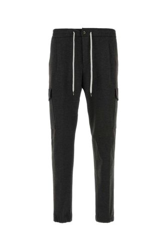 Dark Grey Stretch Viscose Blend Joggers - PT Torino - Modalova