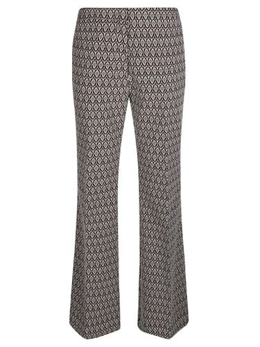 Etro Flared Leg Monogram Trousers - Etro - Modalova