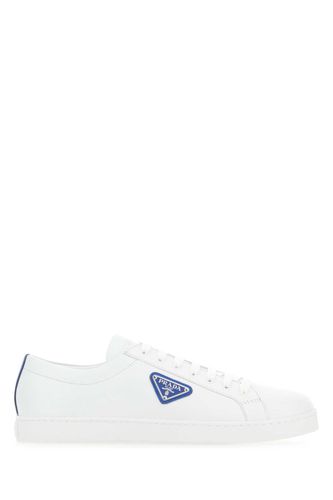 Prada White Leather Sneakers - Prada - Modalova