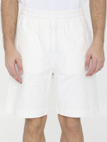 Fendi Ff Cotton Bermuda Shorts - Fendi - Modalova