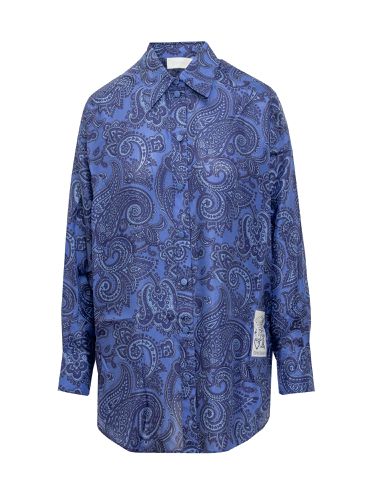 Silk Habotai Ottie Relaxed Blue Paisley Shirt - Zimmermann - Modalova