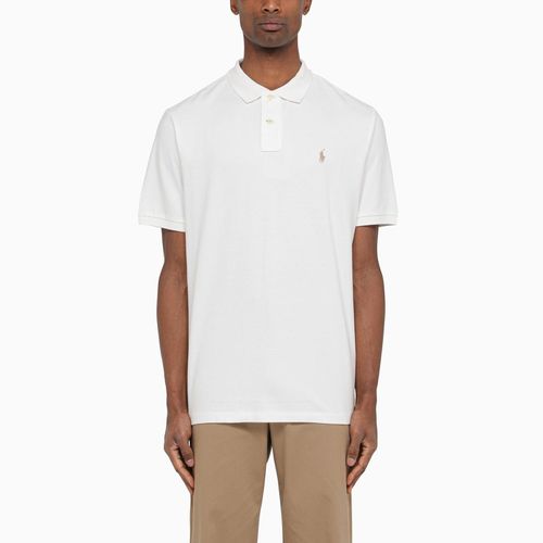 White Piquu00e9 Polo Shirt With Logo - Ralph Lauren - Modalova