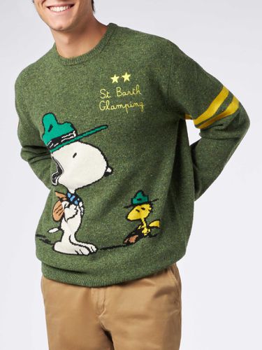 Man Crewneck Donegal Sweater With Snoopy Jacquard Snoopy - peanuts Special Edition - MC2 Saint Barth - Modalova