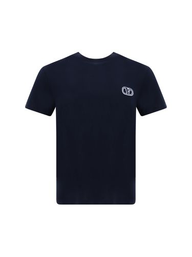 Valentino V Logo Cotton T-shirt - Valentino - Modalova