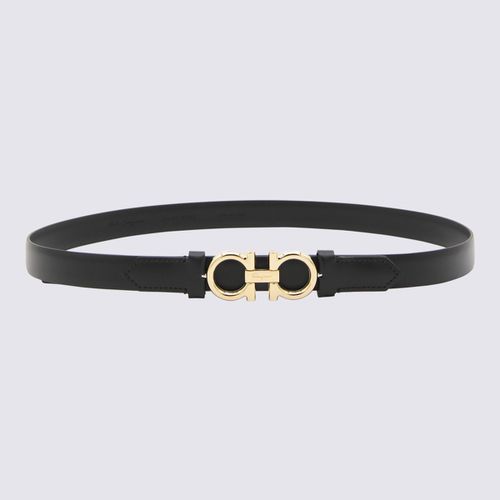 Leather Thin Gancini Belt - Ferragamo - Modalova