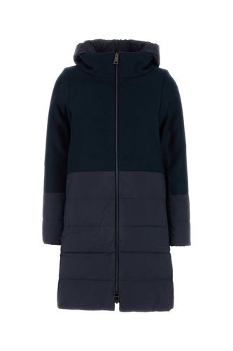 Herno Navy Blue Nylon Down Jacket - Herno - Modalova