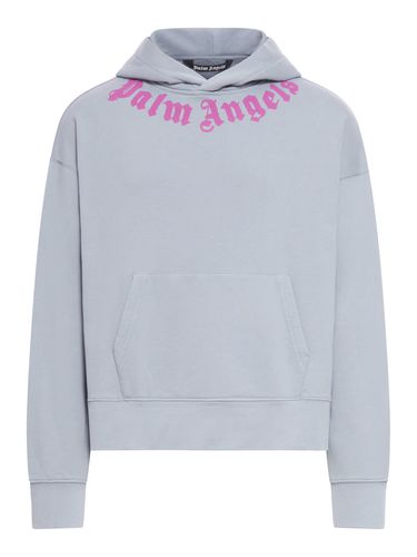 Palm Angels Neck Logo Hoodie - Palm Angels - Modalova