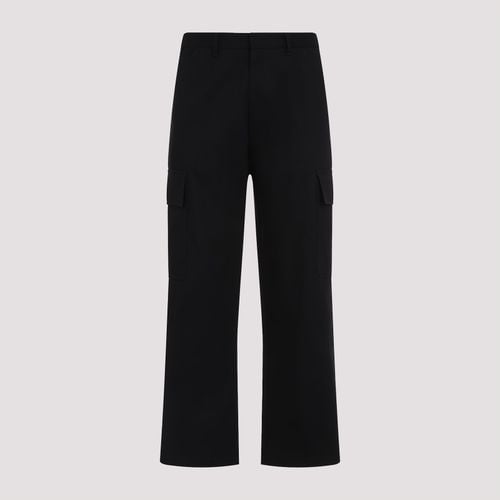 Logo Plaque Straight-leg Pants - Prada - Modalova