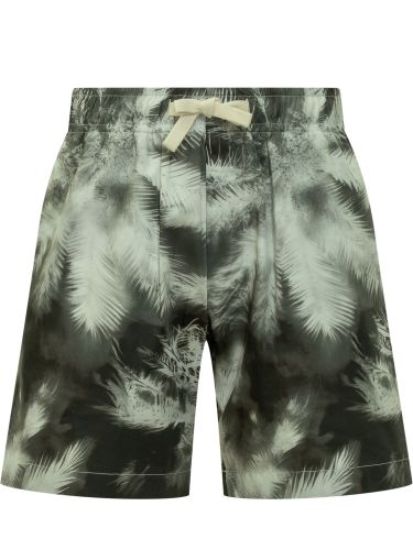 Palm Angels Blueprint Palm Shorts - Palm Angels - Modalova