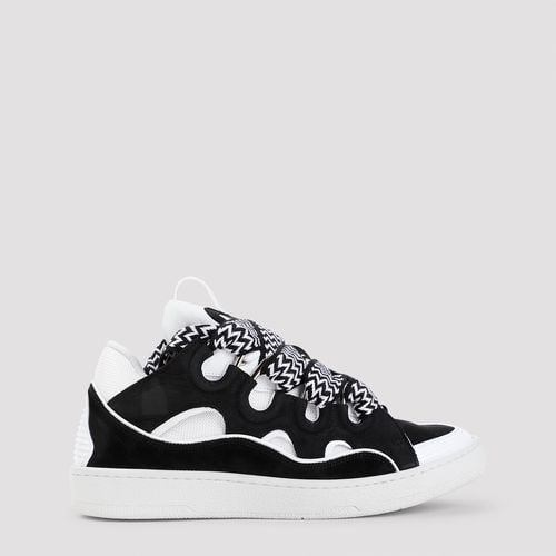 Lanvin Suede Leather Curb Sneakers - Lanvin - Modalova