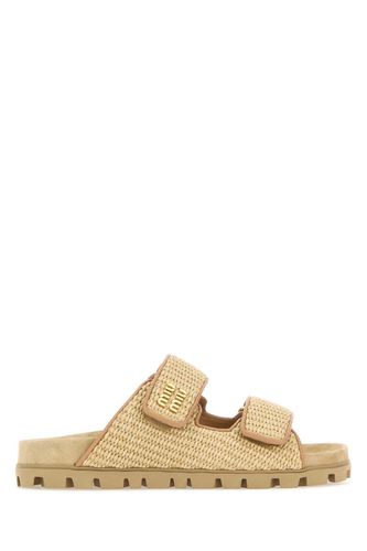 Miu Miu Raffia Slippers - Miu Miu - Modalova