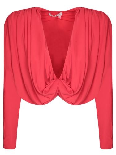 Cropped Twist Blouse - Alice + Olivia - Modalova