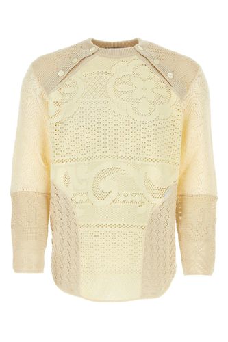 Two-tone Crochet Oversize Sweater - Marine Serre - Modalova