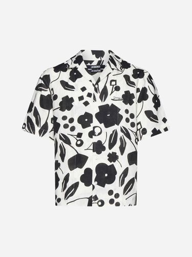 Jacquemus Jeans Print Linen Shirt - Jacquemus - Modalova