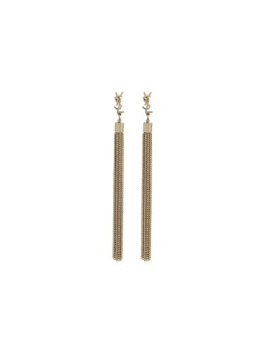 Loulou Gold Brass Earrings - Saint Laurent - Modalova