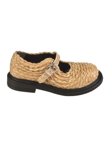 Moschino Weaved Rafia Mules - Moschino - Modalova