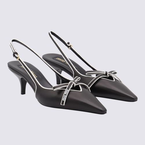 Miu Miu Black Leather Pumps - Miu Miu - Modalova