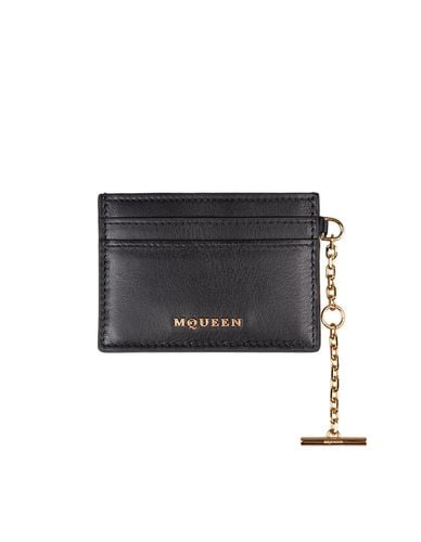 Sling Card Holder In And Gold - Alexander McQueen - Modalova