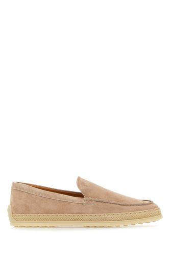 Tod's Antiqued Pink Suede Loafers - Tod's - Modalova