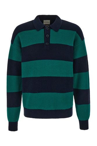 Two-tone Wool And Cotton Sweater - Drôle de Monsieur - Modalova