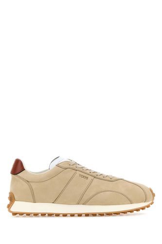 Tod's Beige Leather Sneakers - Tod's - Modalova