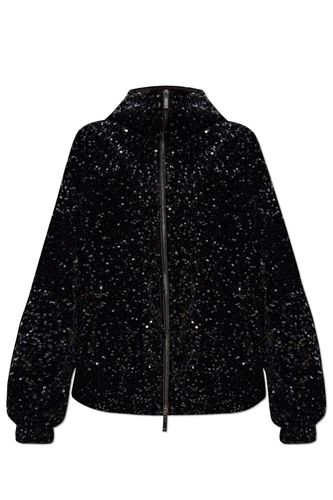 Emporio Armani Sequin Hooded Jacket - Emporio Armani - Modalova