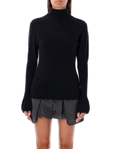 Puff Sleeves Turtleneck Sweater - Low Classic - Modalova