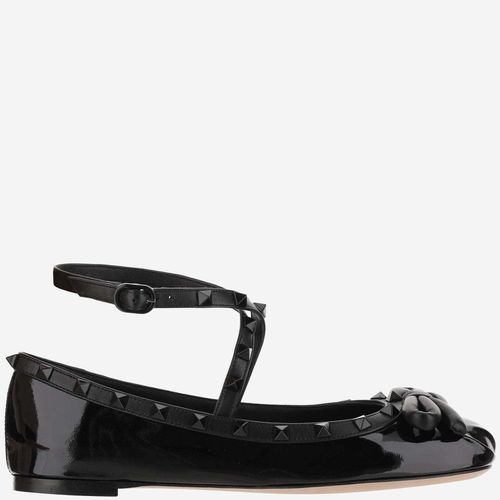 Patent Leather Rockstud Ballet Flats - Valentino Garavani - Modalova