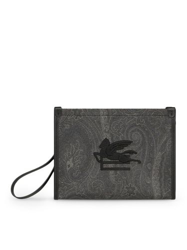 Medium Paisley Pouch With Pegasus - Etro - Modalova