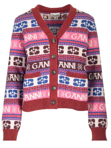 Ganni Recycled Wool Cardigan - Ganni - Modalova