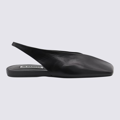 Jil Sander Black Leather Flats - Jil Sander - Modalova