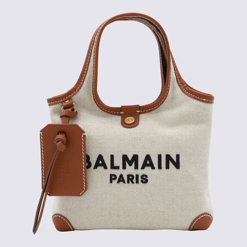 Balmain Beige Cotton Shoulder Bag - Balmain - Modalova