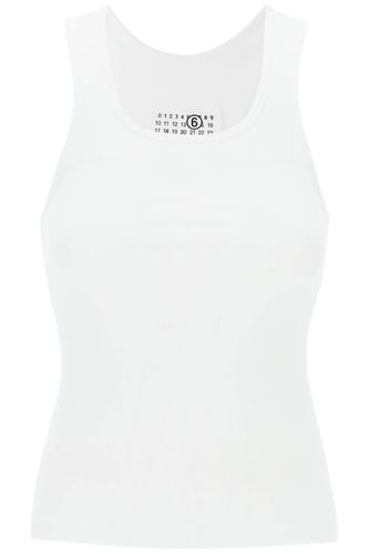 MM6 Maison Margiela Ribbed Tank Top - MM6 Maison Margiela - Modalova