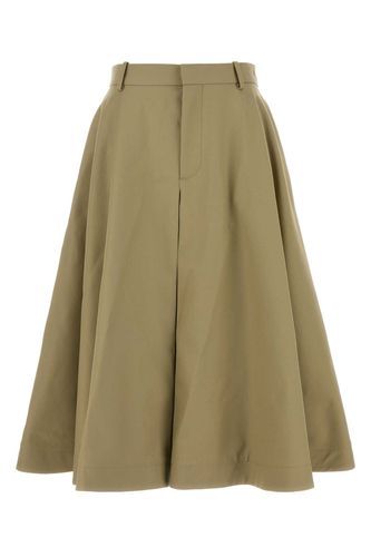 Bottega Veneta Khaki Cotton Skirt - Bottega Veneta - Modalova