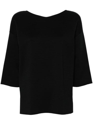 Sleeves Wide V Neck Sweater - Gentry Portofino - Modalova