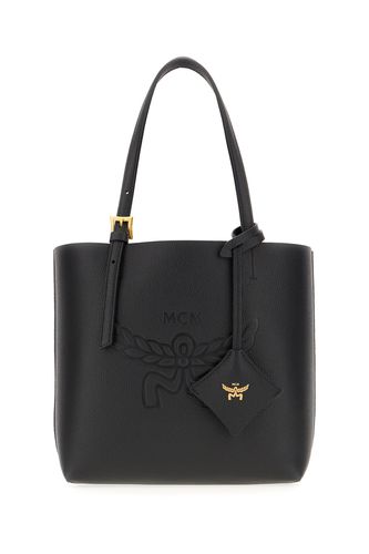 Black Leather Himmel Shopping Bag - MCM - Modalova