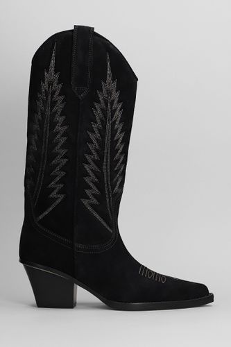 Rosario Texan Boots In Suede - Paris Texas - Modalova